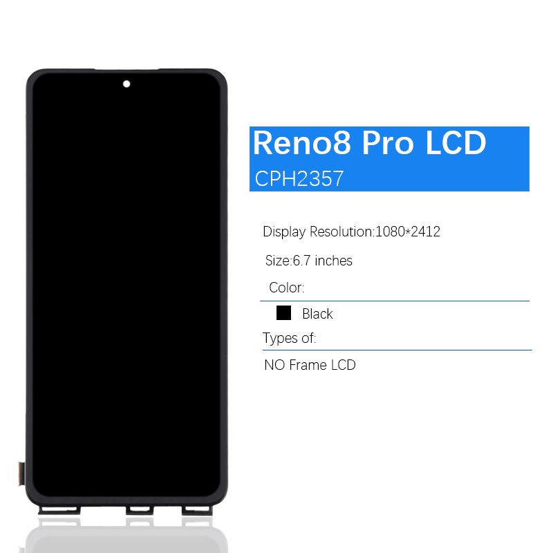 Bloc Ã©cran tactile LCD AMOLED de remplacement, pour Oppo Reno8 Pro CPH2357, original n° 2