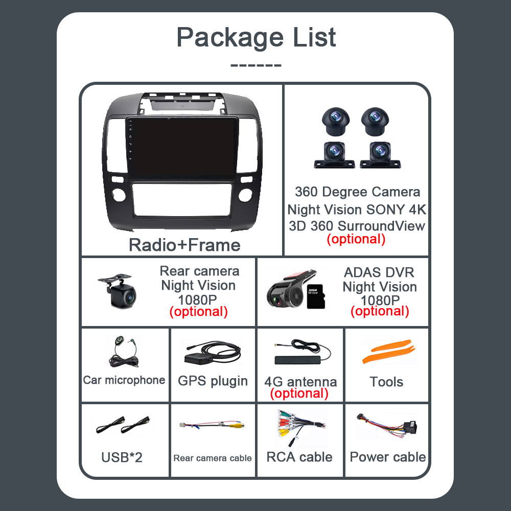 Autoradio stÃ©rÃ©o sans fil, Carplay Auto, No 2Din, Lecteur RDS, Limitation WIFI, Android 13, 4G DSP VidÃ©o, Navara 2004 - 2010 n° 6