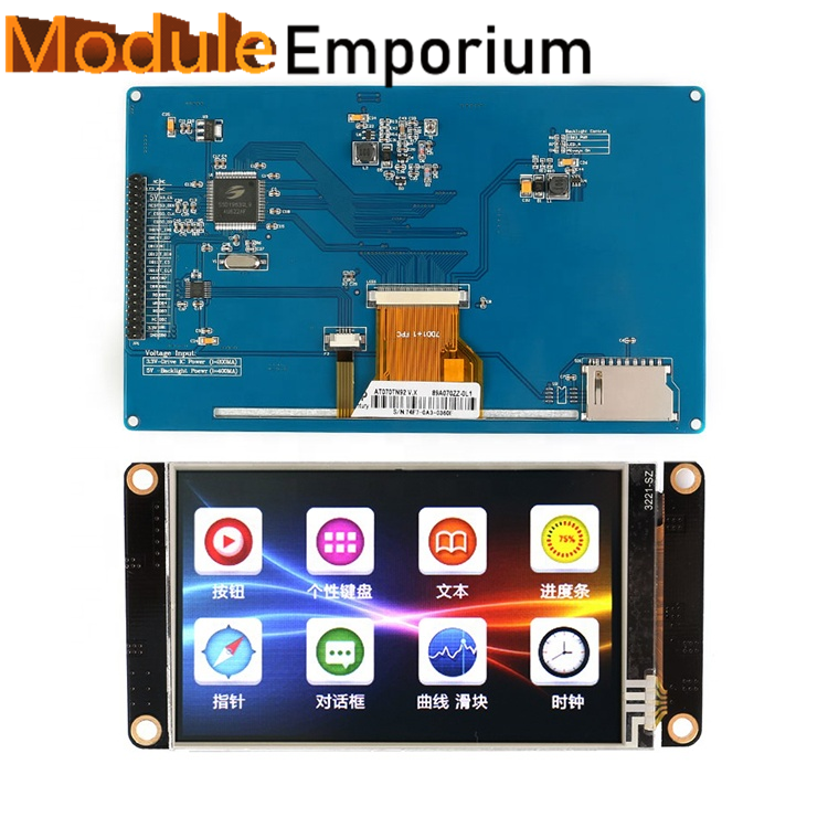 Ã‰cran Tactile RÃ©sistif TFT de 7 Pouces, Pilote Ã©ventuelles I 800x480 51 MCU, Affichage LCD, SSD1963 n° 5