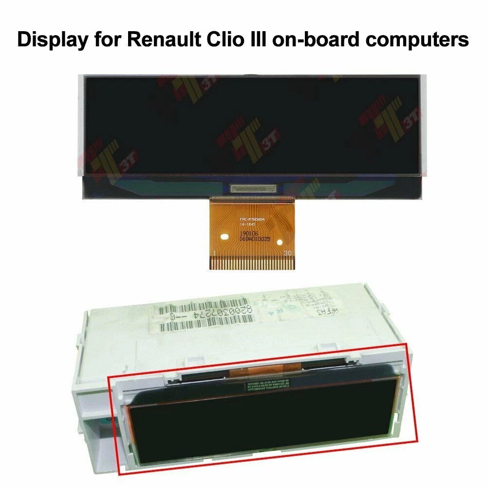 Prada-Ã‰cran LCD pour Renault Clio III, Carte d'Ordinateur de Bord, 3231967 n° 2