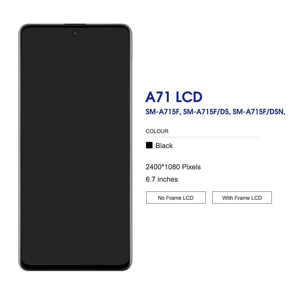 Ensemble Ã©cran tactile LCD avec chÃ¢ssis, pour Samsung Galaxy A71 A715 A715F, 6.7 original n° 3