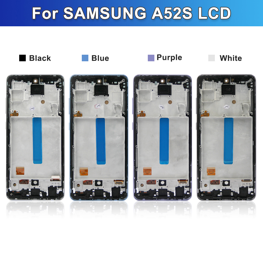 A52S LCD Haute QualitÃ© Pour Samsung Galaxy A52s 5G SM-A528B A528N LCD Ã‰cran Tactile Digitizer AssemblÃ©e Avec Cadre n° 6