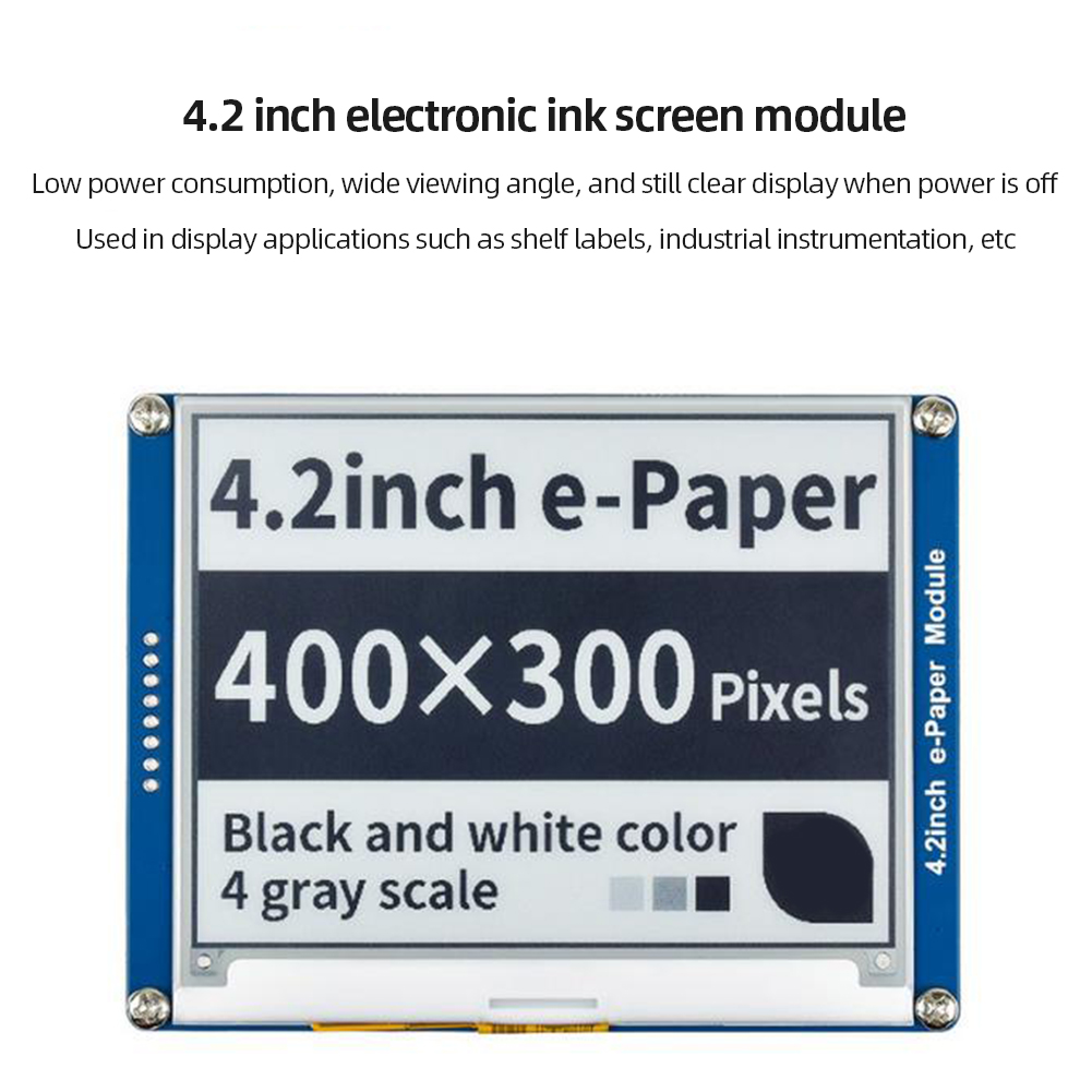 Ã‰cran d'affichage E-Ink Tech pour Raspberry Pi 4, Wild Ã©ventuelles I pour Ardu37RPI 3 ontari, 4.2 , 3B +, 400x300 pixels, E-Paper Tech n° 1