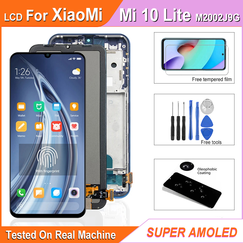 Bloc Ã©cran tactile LCD Super AMOLED, 6.57 pouces, pour Xiaomi Mi 10 Lite 5G M2002J9G n° 1