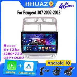 Autoradio Android, StÃ©rÃ©o, WiFi, VidÃ©o, 2 DIN, Limitation pour KIT 307, 307CC, 307SW, 2004-2013 small picture n° 1