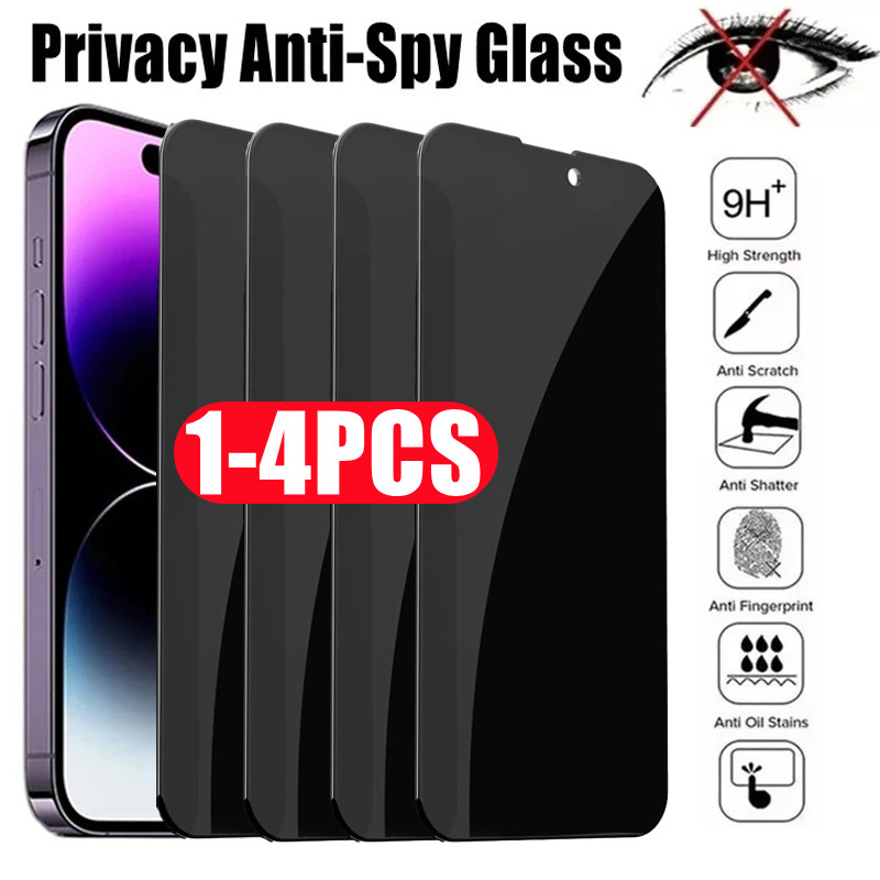 Protecteurs d'Ã©cran de confidentialitÃ© pour iPhone, verre anti-espion Guatemala, 12, 13, 14 Pro Max, Mini 7, 8 Plus, 11 Pro, XS MAX, Poly X, 1-4 piÃ¨ces n° 1