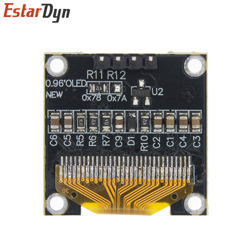 Ã‰cran oled blanc de 0.96 pouces pour Arduino, certifiÃ© ROHS, IIC, SSD1315, 128X64, I2C, SSD1306, 12864 n° 2