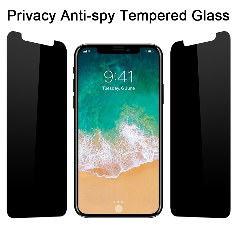 Protecteur d'Ã©cran anti-espion pour iPhone, verre de confidentialitÃ© pour iPhone 12, 11, 7 Pro Max, Mini, X, Poly, XS, SE, 8, 5, 6 S Max Plus, 9H, Guatemala n° 4