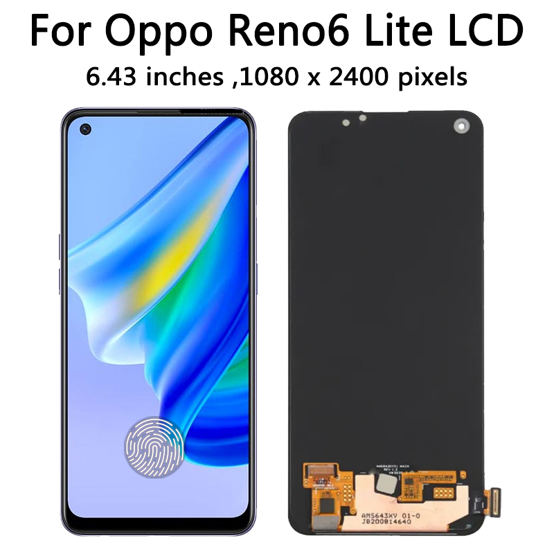 Ensemble Ã©cran tactile LCD AMOLED, 6.43 pouces, pour Oppo Reno6 Lite 6 Lite CPH2365, original n° 4