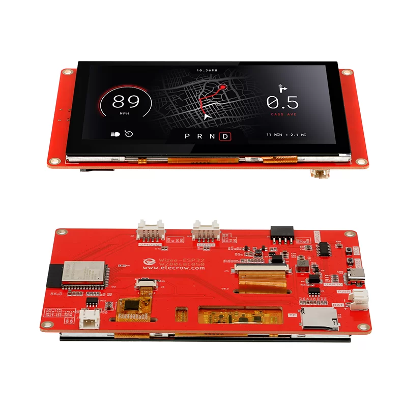 Ã‰cran tactile LCD TFT, compatible avec Ardu37, LVGL, Esphome-zones, ESP32, 5.0 pouces, HMI, 800x480, RVB, PlatformIO, Microp n° 6