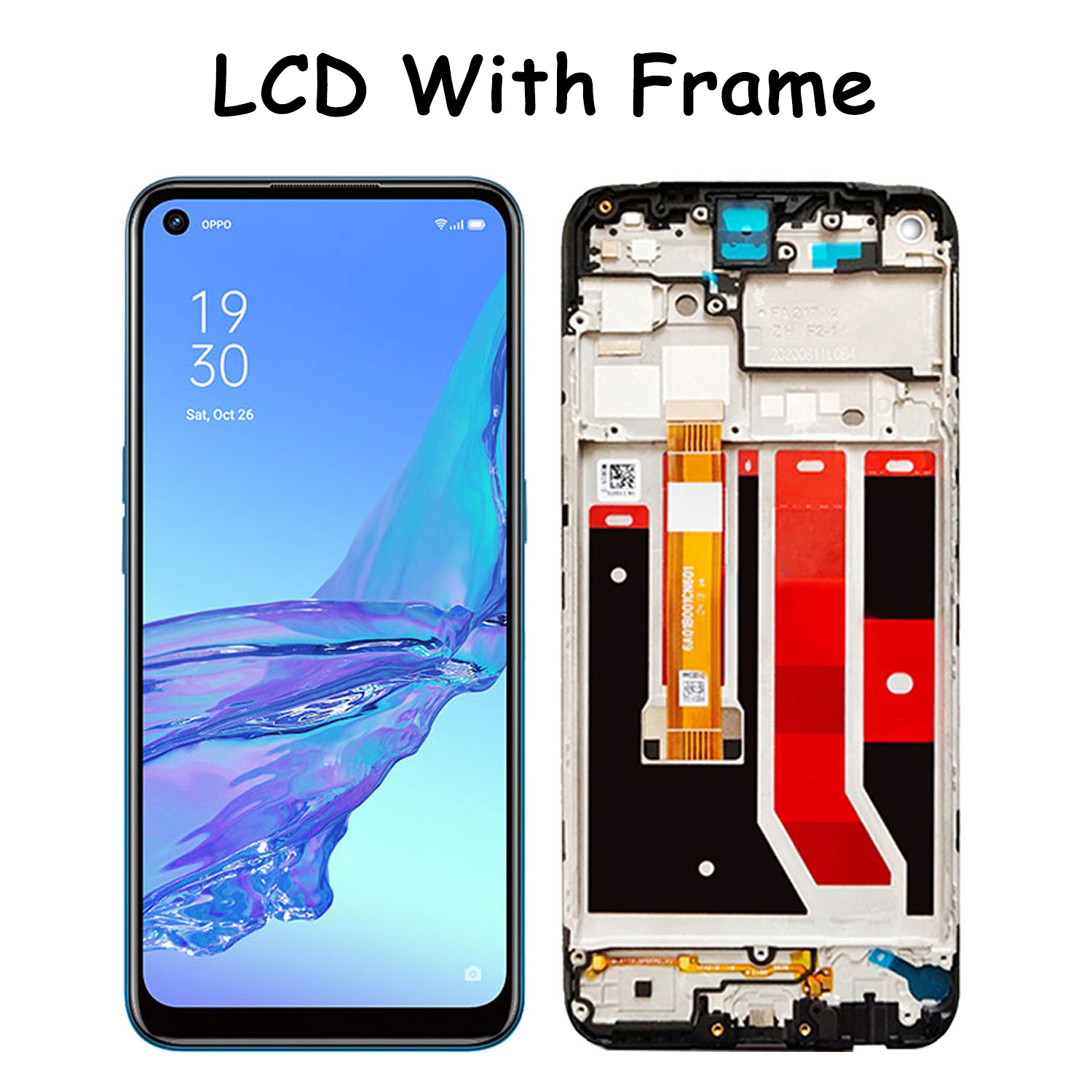 Bloc Ã©cran tactile LCD de remplacement avec chÃ¢ssis, pour Oppo A53s 4G CPH2139, Original n° 5