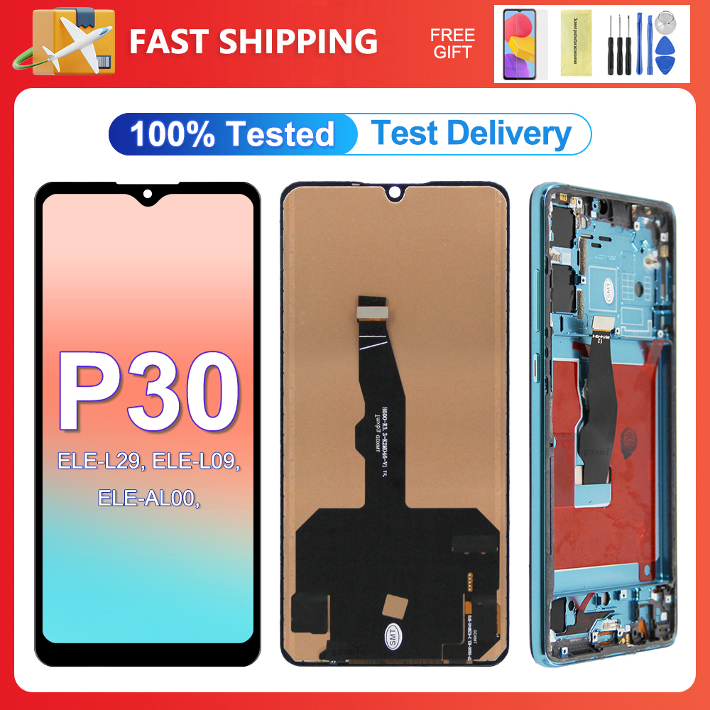 P30 LCD Screen100 % Test de Haute QualitÃ© Pour Huawei P30 LCD Ã‰cran Tactile ELE-L04 ELE-L29 ELE-L09 Remplacement Digitizer PiÃ¨ces n° 1