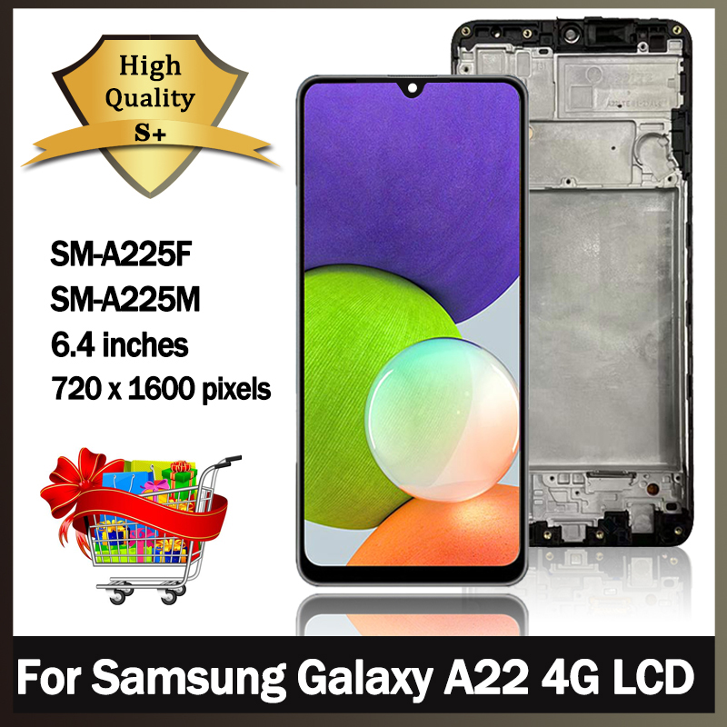 Ã‰cran tactile LCD Super AMOLED, piÃ¨ce de rechange, pour Samsung Galaxy A22 4G A225F A225F/DS A225 n° 1