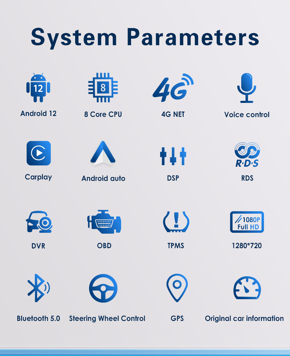 Autoradio 9 , Android 12, navigation GPS, RDS, BT, 4G, lecteur multimÃ©dia, stÃ©rÃ©o, 2 DIN, unitÃ© centrale, avec commandes au volant, pour voiture Ford Fi.C. (2009-2017) n° 2