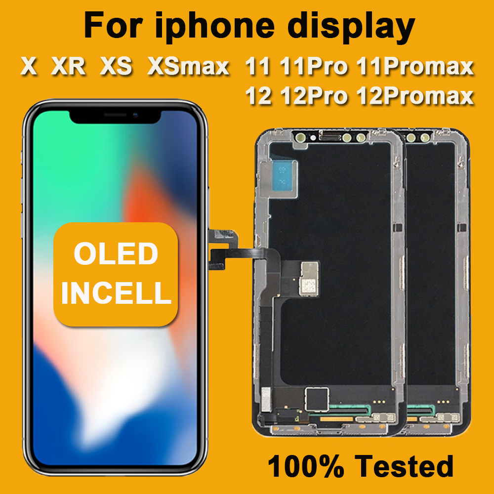 Ensemble Ã©cran tactile LCD OLED, AAA +++, 3D, pour iPhone X, Poly XS Max, 7, 8 Plus, 12 Pro Max n° 1