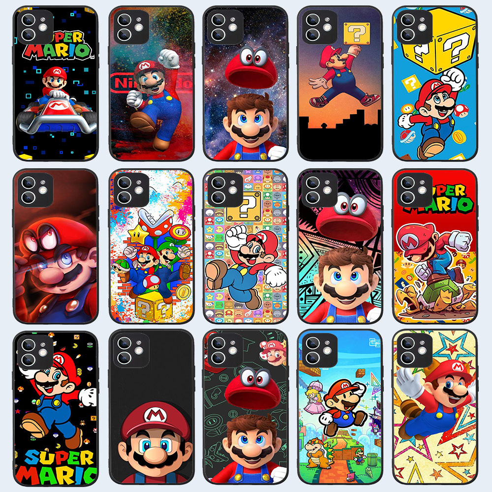 YS-8 Cartoon Marios Ã©tui en silicone pour iPhone 5 5S 6 SE 7 8 Plus X XS Poly 11 Pro Max n° 1