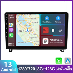 Autoradio Android 13, Navigation, Lecteur VidÃ©o, UnitÃ© Centrale Carplay, StÃ©rÃ©o, Limitation, pour Voiture KIT 407 (2004-2011)