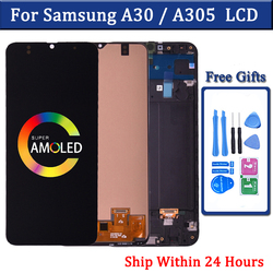 Bloc Ã©cran tactile LCD Super AMOLED de remplacement, pour Samsung Galaxy A30 A305 A305/DS A305JoyA305G