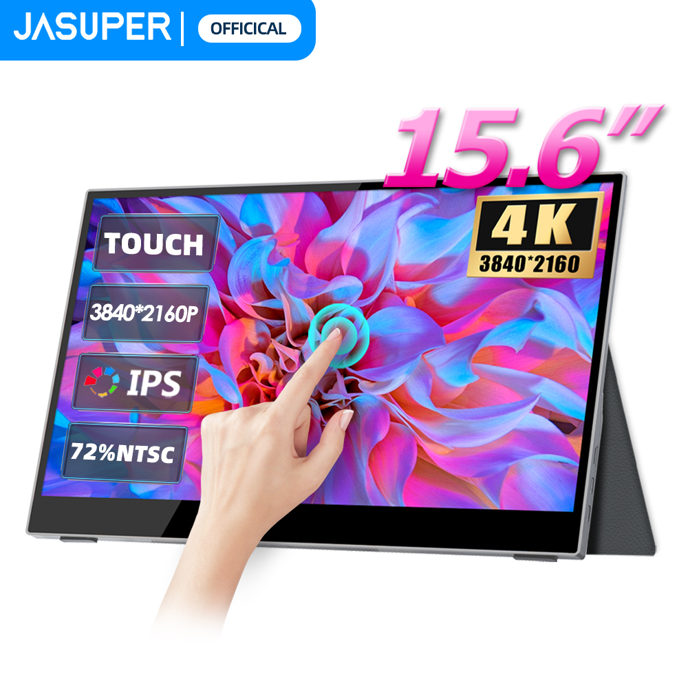 Moniteur portable arc-en-ciel de 15.6 pouces, 4K, 3840x2160, HDMI, Type-C, 3.1 secondes, affichage d'Ã©cran pour X-box, Switch, tÃ©lÃ©phone, ordinateur portable, PS5, 4 n° 1