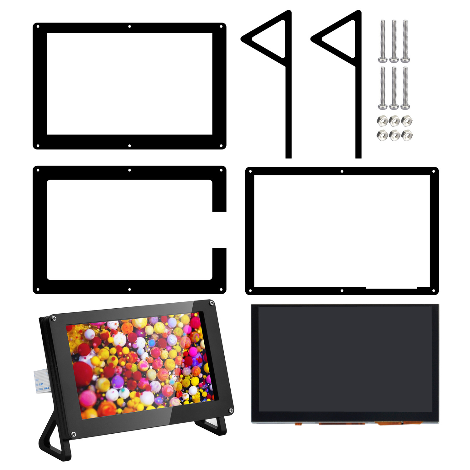 OSOYOO â€“ Ã©cran tactile LCD DSI de 5 pouces, 800x480, avec support Portable, pour Raspberry Pi 4 3B + 2 n° 5