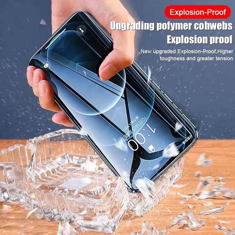 Protecteur d'Ã©cran en film hydrogel, couverture complÃ¨te, pas de verre, iPhone 11 12 13 14 Pro Max mini, iPhone 14 8 7 Plus 6 5s SE 2020, 4 piÃ¨ces n° 5