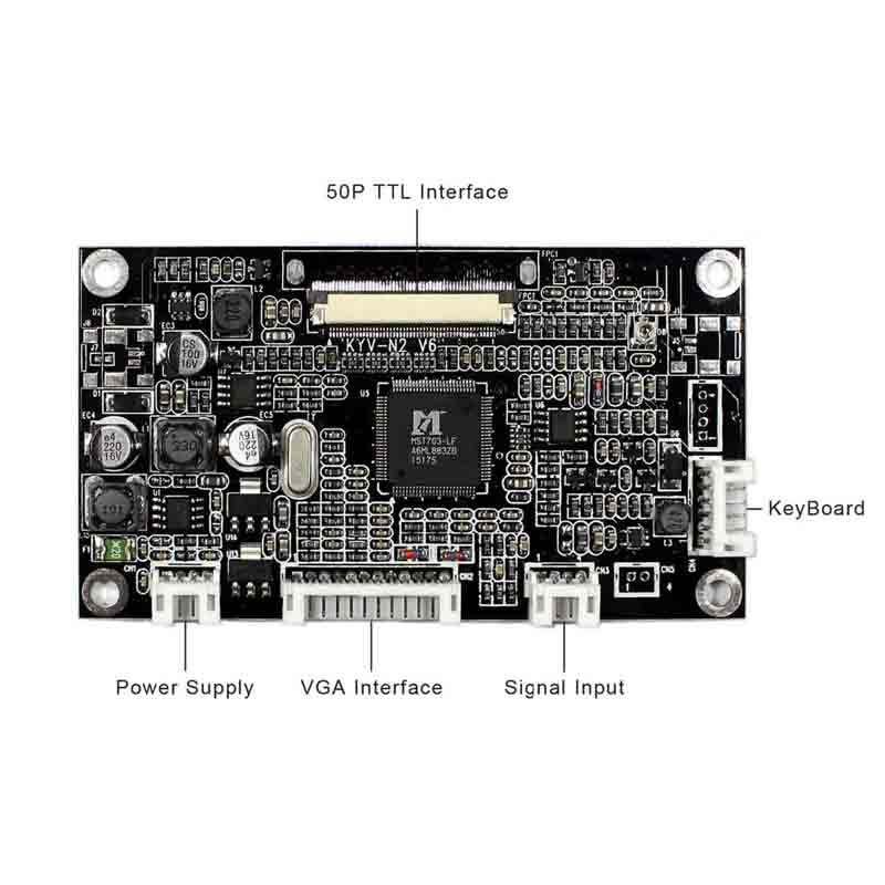 Latumab 5 pouces KYV-N2 V6 ZJ050NA-08C Ã©cran LCD + VGA AV LCD ContrÃ´leur Carte De Pilote 640x480 n° 2