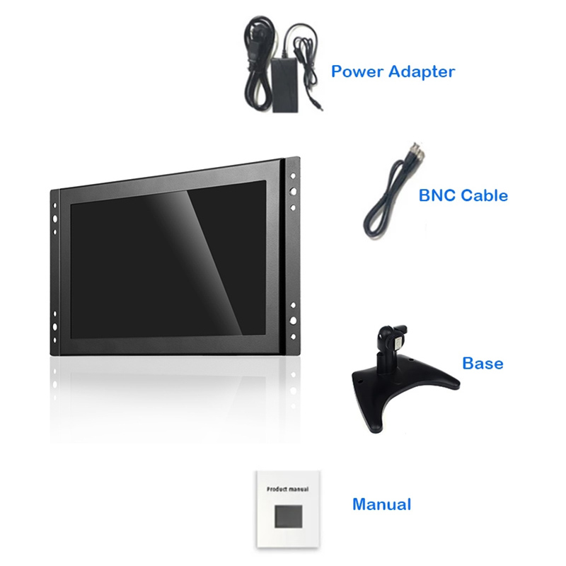 Ã‰cran LCD LED Industriel de 8 Pouces avec BoÃ®tier D.lique, Affichage Ã  Cadre Ouvert, HDMI/VGA/USB/BNC/AV, 1280x720 n° 6