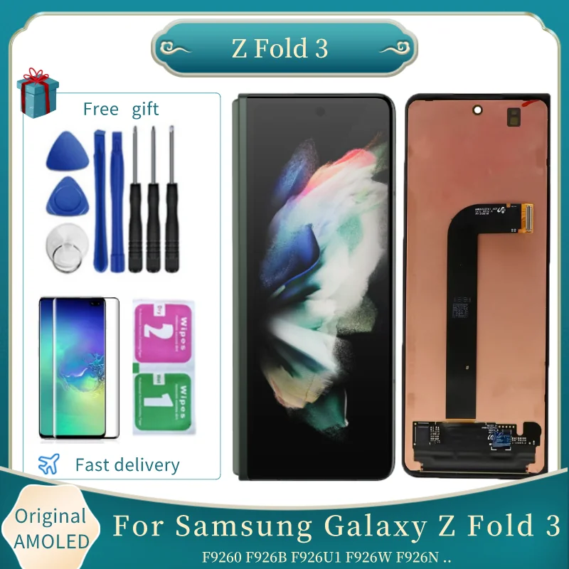 Pour Samsung Galaxy Z Fold3 5G SM-F926B F926U1 Ã‰cran Tactile Digitizer Remplacement Original AMOLED Pour Z Fold3 5G F926W Ã‰cran LCD n° 1