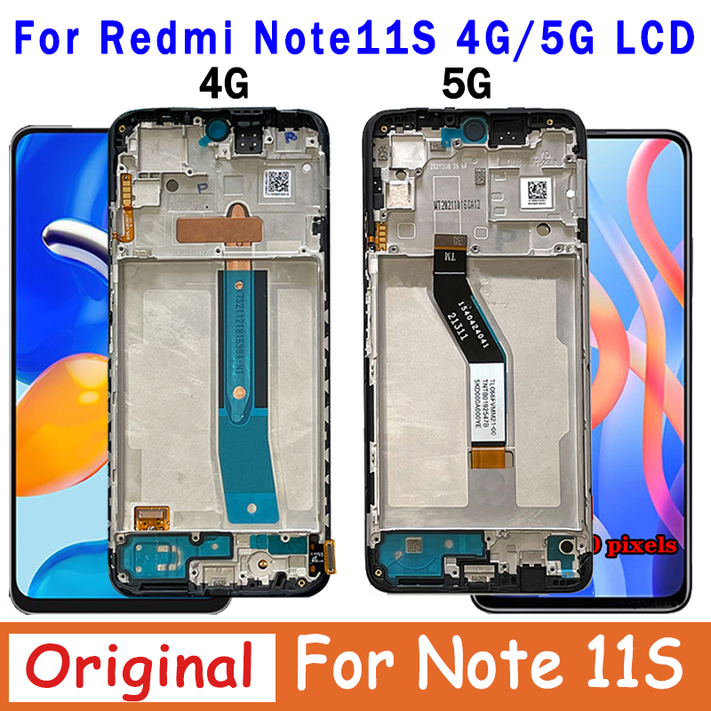 NumÃ©riseur d'Ã©cran tactile LCD pour Xiaomi Redmi Note 11S 5G, 2201117Xenon LCD, 5G, 22031116BG, Original n° 1