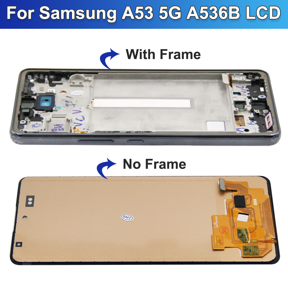 Ã‰cran tactile LCD en verre pour Samsung Galaxy A53 5G, 100% testÃ© Ã  6.5, pour modÃ¨les A536U, A536B, A5360 n° 2