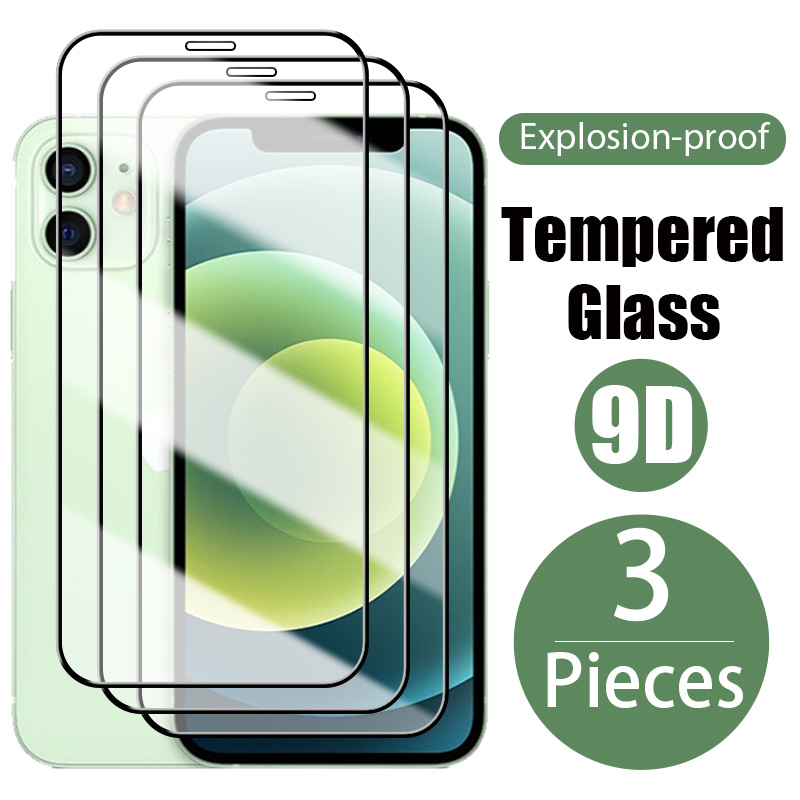 Protecteur d'Ã©cran en verre guatÃ©maltÃ¨que pour iPhone, 14, 13, 12, 11, Pro, Max, Mini, Poly, X, XS, SE, 7, 8, 6, 6S, Plus, 2020, 2022, 3 piÃ¨ces n° 1