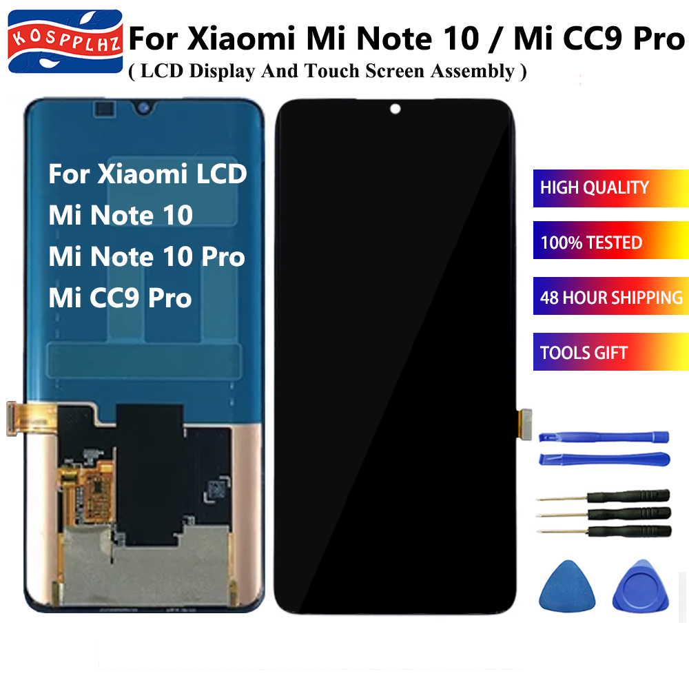 D'origine AMOLED 6.47 Pour Xiaomi Mi CC9 Pro LCD Affichage + Ã‰cran Tactile De Remplacement Pour Mi Note 10 Pro TÃ©lÃ©phone NumÃ©riseur D'Ã©cran n° 1