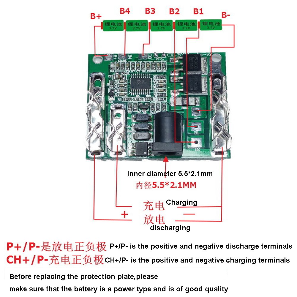 5S 20A 18650 De charge de la Batterie au Lithium Panneau de Protection BMS Circuit PCM Ã‰quilibreur Chargeur de Banque De Puissance de Module n° 4