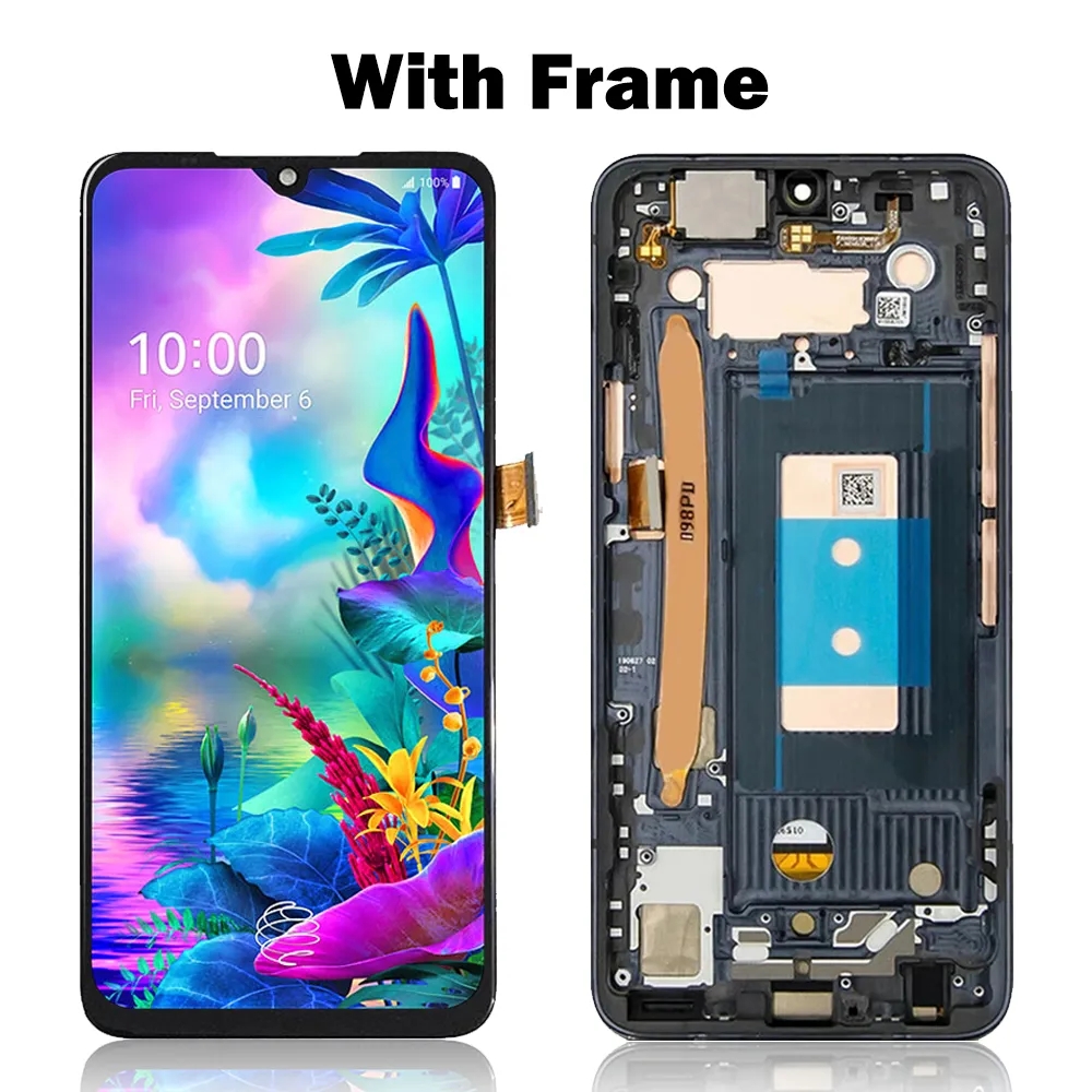 Ã‰cran LCD AMOLED avec cadre pour LG G8X G V50S ThinQ, HÃ©bergements eur d'Ã©cran tactile, remplacement fin, original n° 4