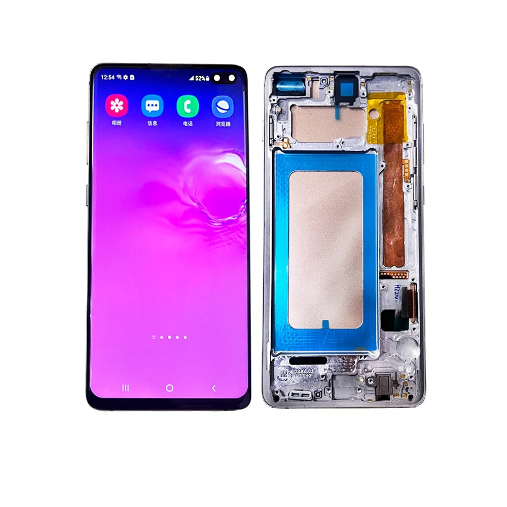 Ã‰cran tactile LCD TFT de remplacement avec chÃ¢ssis, pour Samsung Galaxy S10 Plus S10 + n° 5