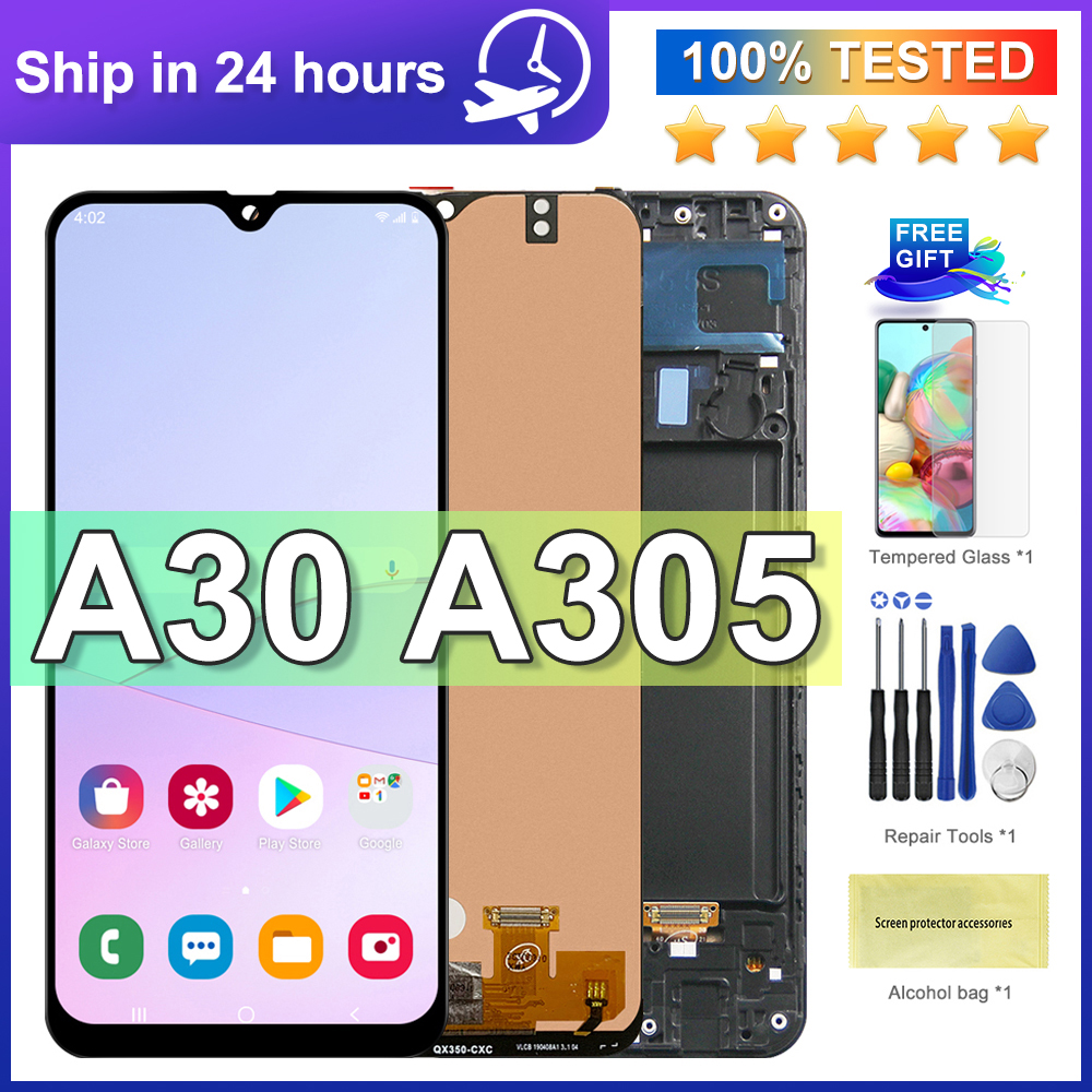 Ensemble Ã©cran tactile LCD, 6,4 pouces, pour Samsung Galaxy A30 A305/DS A305F A305ineau A305A n° 1