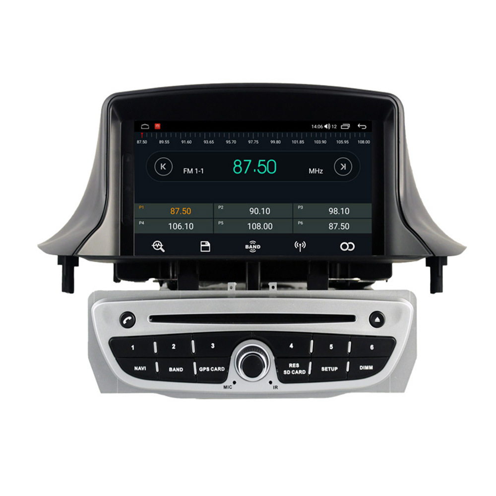 Autoradio Android avec Navigation GPS, Lecteur DVD, 2 Din, Limitation StÃ©rÃ©o, UnitÃ© Cam, pour Renault Megane 3 Fluence 2009 - 2015 n° 1