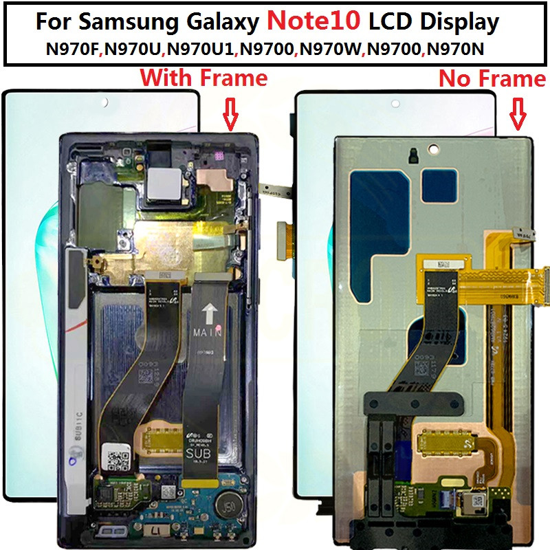 Ã‰cran tactile LCD avec chÃ¢ssis, pour Samsung Galaxy Note 10 Plus 5G N975 n976b N970F N9700 n° 2