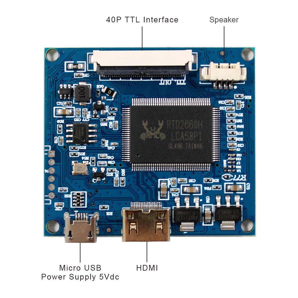 VSDISPLAY â€“ Ã©cran IPS 5 pouces, VS050T-006A, 800X480, TFT-LCD, avec mini contrÃ´leur LCD, HDMI, pour Ã©quipement industriel n° 2