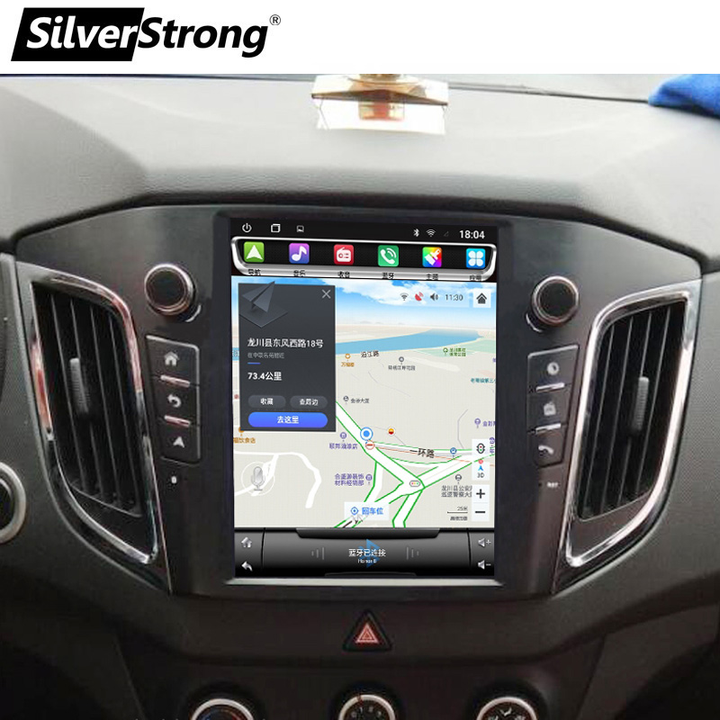 Silverbathing-magnÃ©tophone Android Auto pour les placements, Ã©cran de style de voiture, limitation de l'autoradio, vidÃ©o, GPS, Hyundai Creta, feast 25 -2019 n° 6