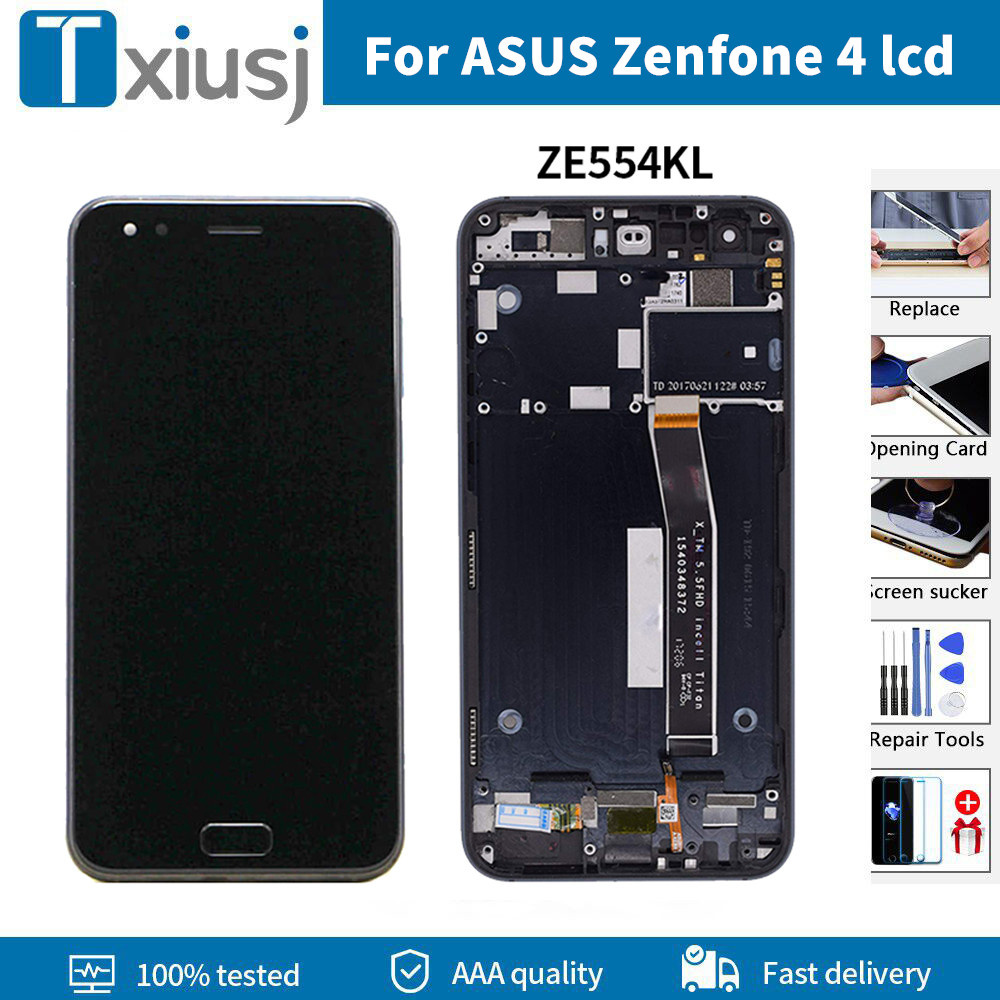 Ã‰cran tactile LCD 554KL avec chÃ¢ssis, pour ASUS Zenfone 4, original n° 1