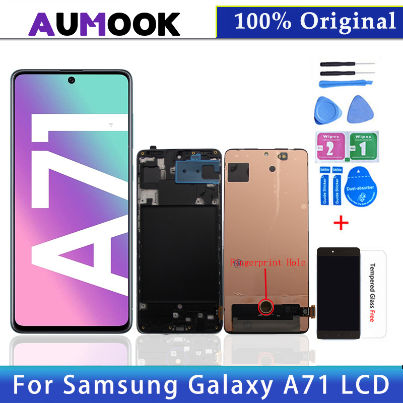 6.7 Original LCD Pour Samsung A71 LCD Ã‰cran Tactile Digitizer Assembly Super AMOLED LCD Pour SM-A715 A715F PiÃ¨ce De Rechange n° 1