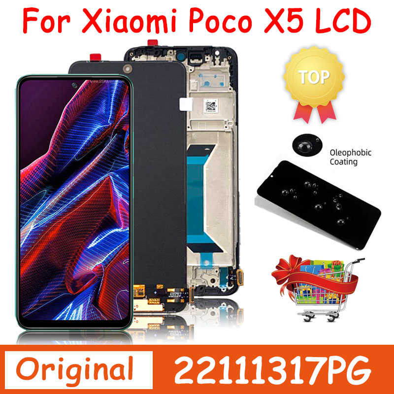 Ã‰cran tactile LCD pour Xiaomi POCO X5, HÃ©bergements eur d'Ã©cran d'origine, 22111317af, 5G, 22111317PI, 6.6 en effet, neuf n° 1