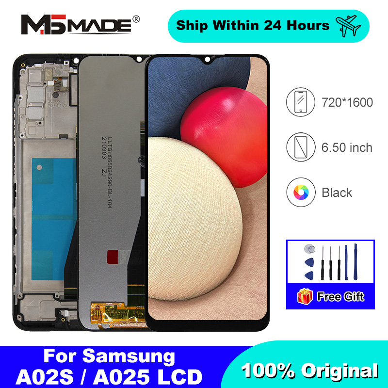 Original 6.5 Pour Samsung Galaxy A02S Affichage SM-A025F LCD Ã‰cran Tactile Digitizer Affichage Pour SM-A025F/DS SM-A025G SM-A025M LCD n° 1