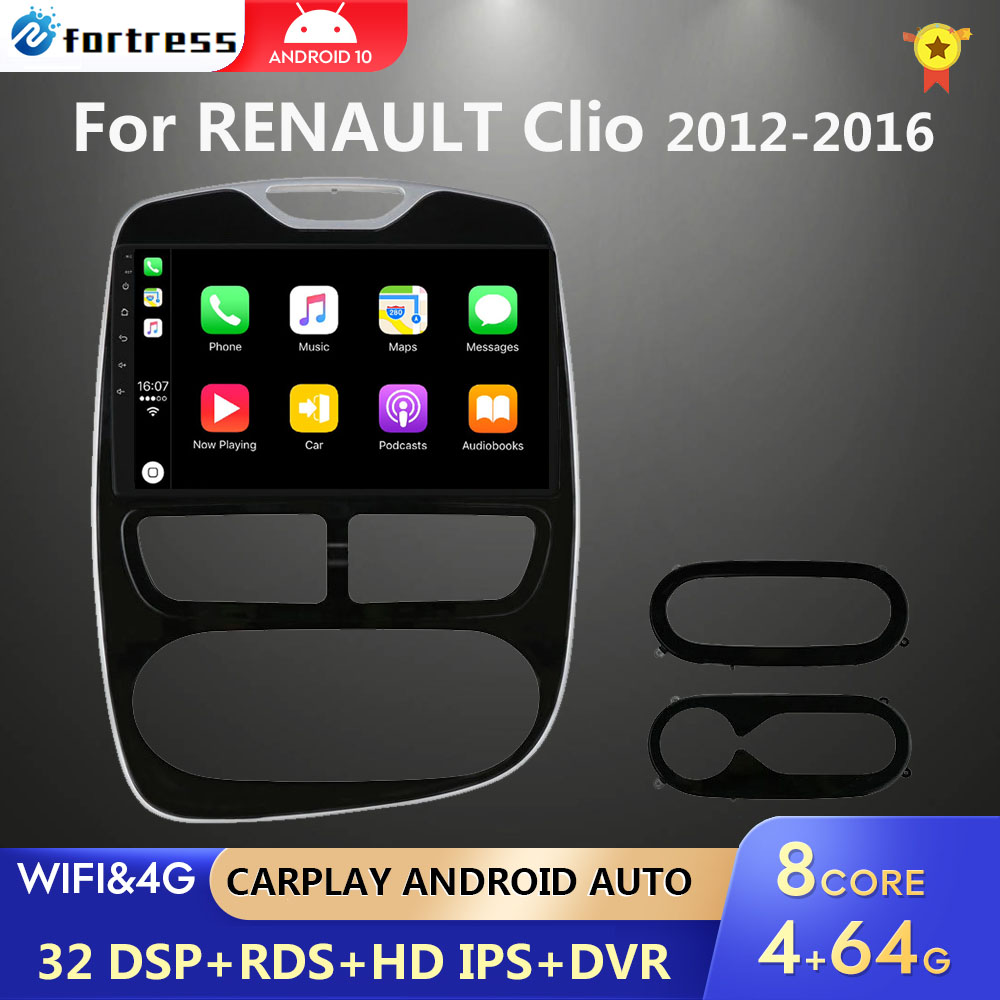 Autoradio Android 10, Navigation GPS, Lecteur Audio/VidÃ©o StÃ©rÃ©o, 2012 Pouces, 2DIN, Limitation de l'Autoradio, pour Voiture RENAULT Clio 3/4 (2016-10.1) n° 1