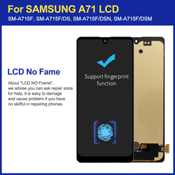 Affichage d'origine pour Samsung Galaxy A71 A715 A715F A715FD LCD Ã©cran tactile numÃ©riseur remplacement pour Samsung A71 LCD small picture n° 4