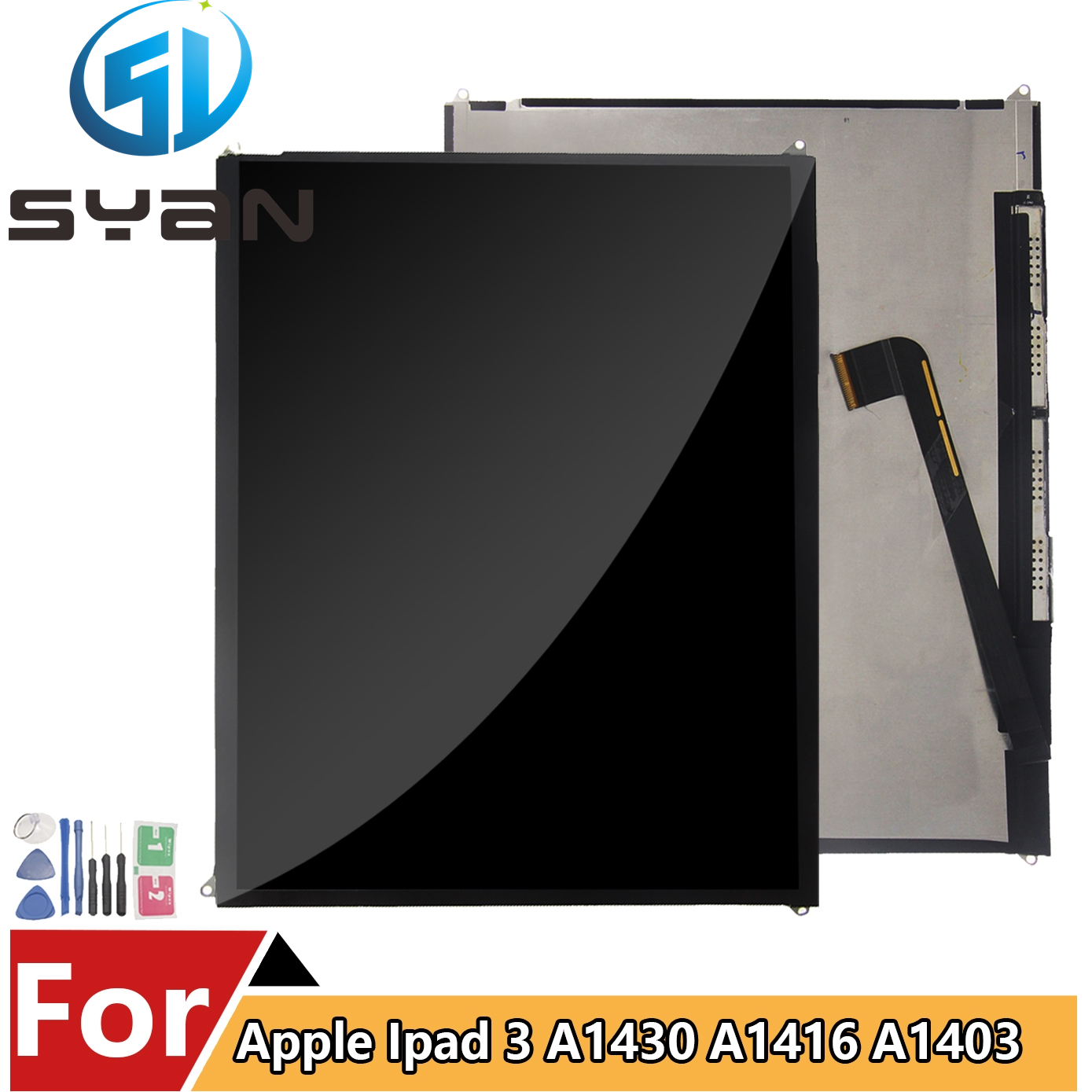 Ã‰cran LCD LED de remplacement pour iPad 3, panneau HÃ©bergements eur, A1416 A1430 A1403 A1458 A1459 A1460, 9,7 pouces, nouveau n° 1