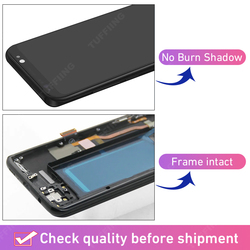 SUPolLAMOLED-Ã‰cran tactile LCD de remplacement avec chÃ¢ssis, sans brÃ»lure ni ombre, pour Samsung S9 Plus, 100% original small picture n° 4