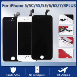 Écran tactile LCD de remplacement pour téléphone portable, pour iPhone 5 5C 5S SE 6 6S 7 8 Plus
