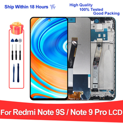 Ã‰cran tactile LCD pour Xiaomi Redmi Note 9S, 6.67 pouces, piÃ¨ces de HÃ©bergements eur, M2003J6A1G, M2003J6B2G